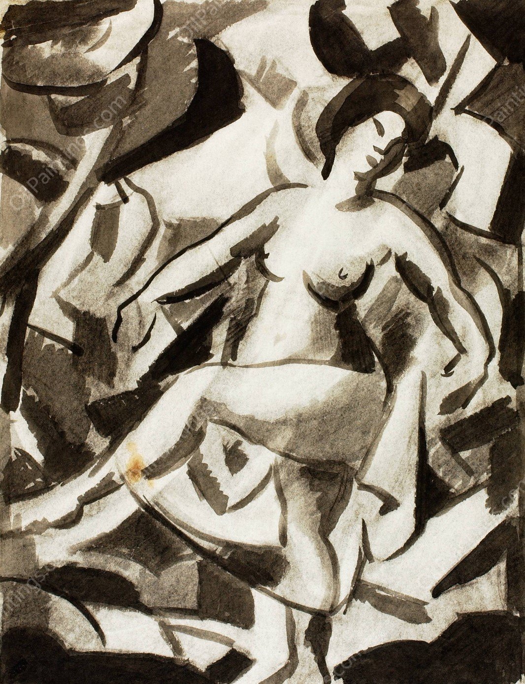 Female Nude by Carl Newman - Hand-Painted Oil Painting Reproduction