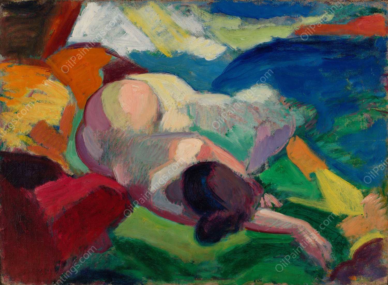 Nude  by Carl Newman - Hand-Painted Oil Painting Reproduction