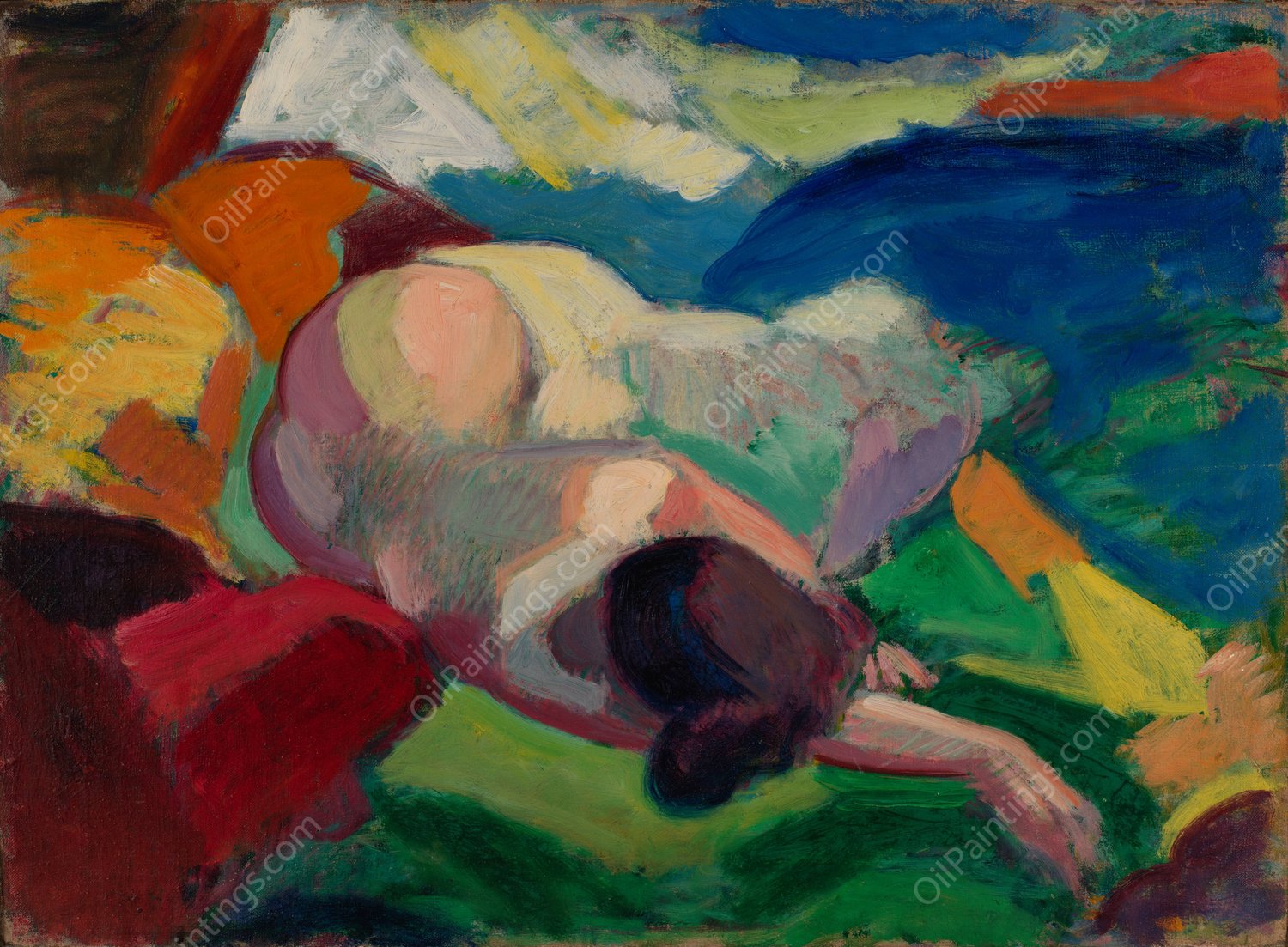 Nude by Carl Newman - Hand-Painted Oil Painting Reproduction