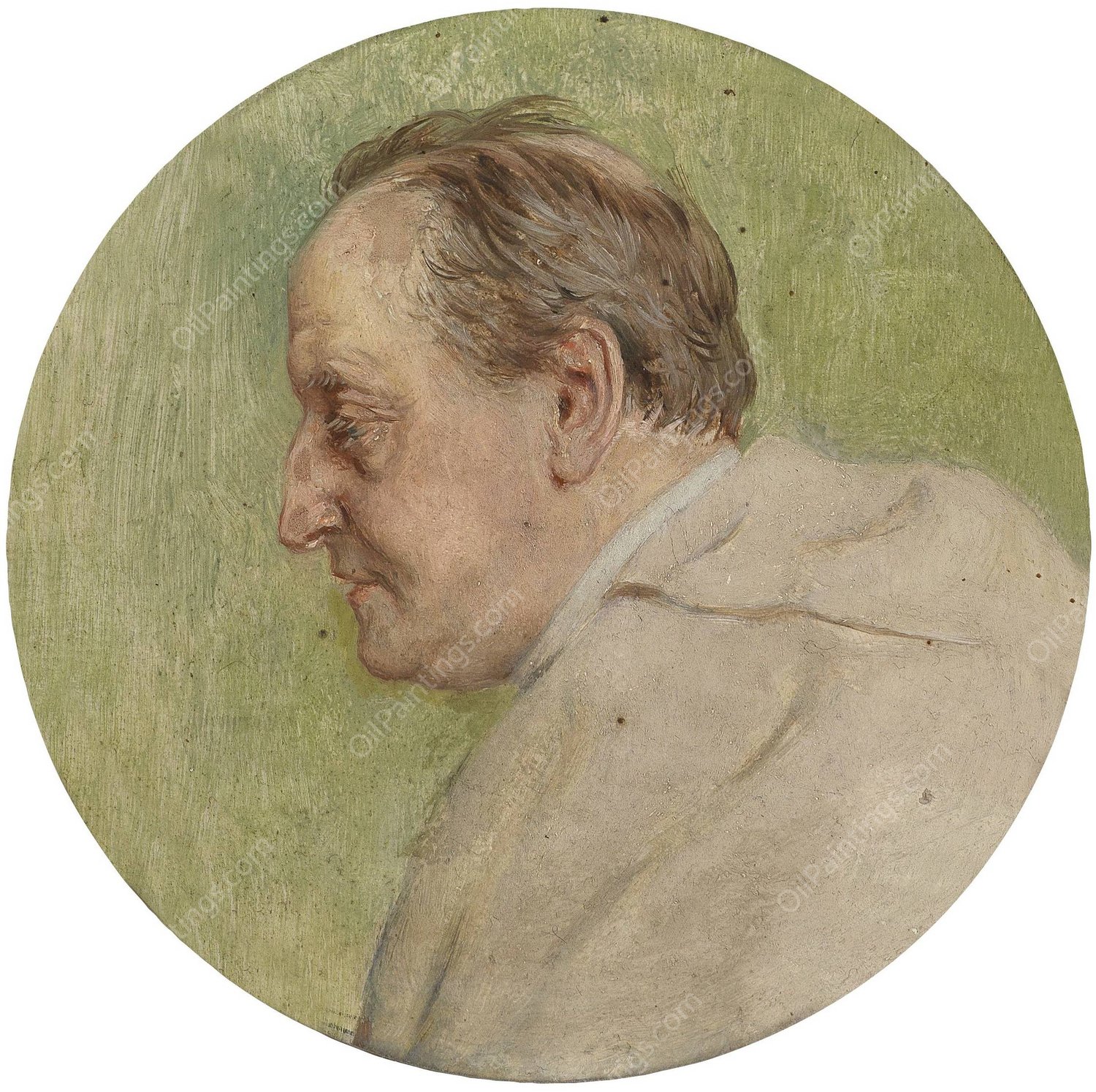 Cellist Moser von der Hofoper by Carl Probst - Hand-Painted Oil Painting Reproduction