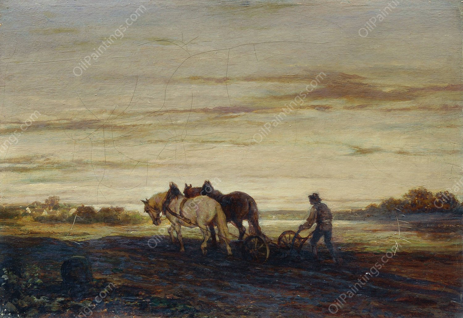 Der Ackersmann by Carl Schweninger - Hand-Painted Oil Painting Reproduction