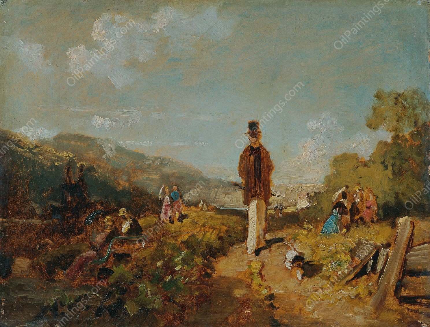 Der Hagestolz  by Carl Spitzweg - Hand-Painted Oil Painting Reproduction