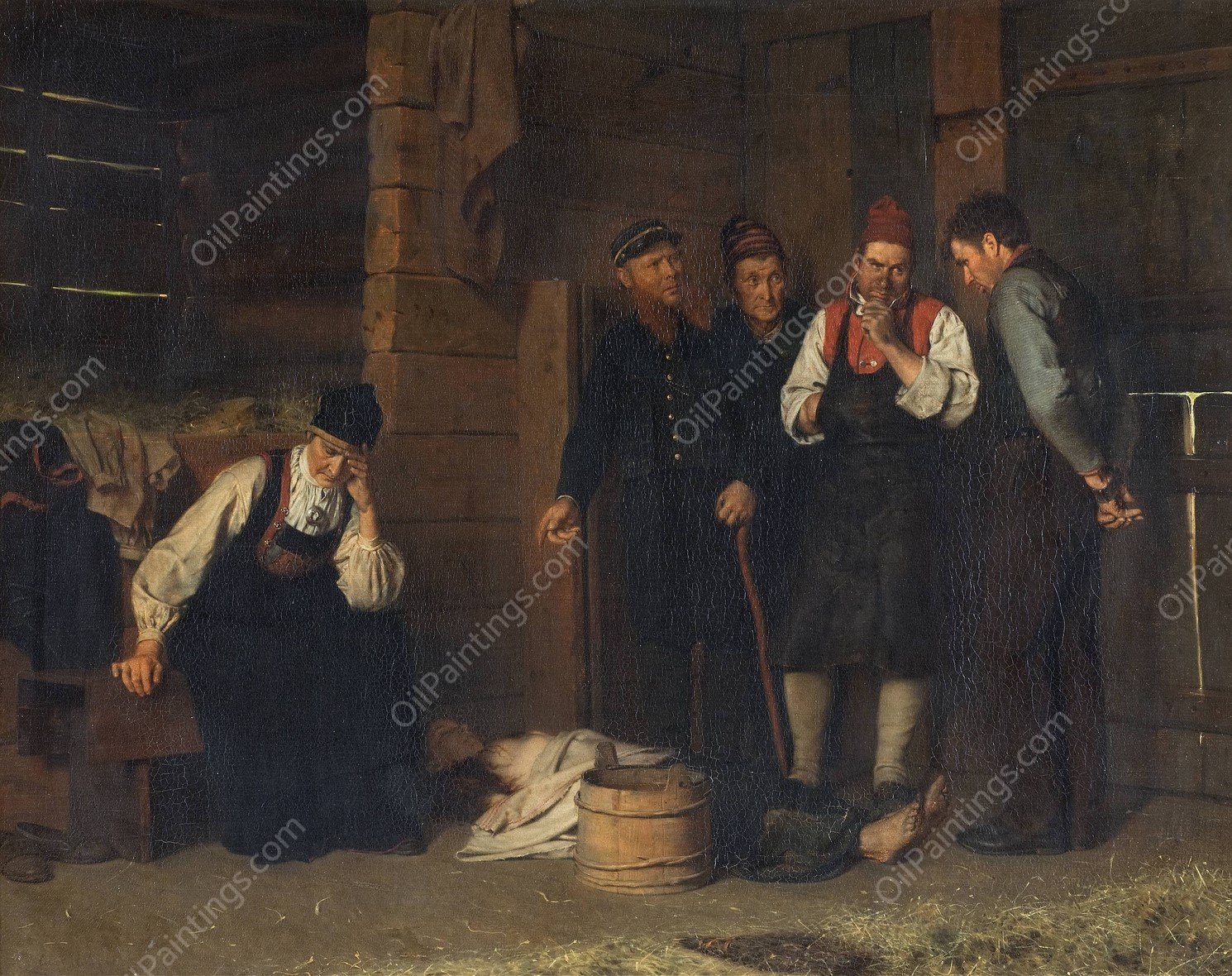 Confrontation  by Carl Sundt-Hansen - Hand-Painted Oil Painting Reproduction