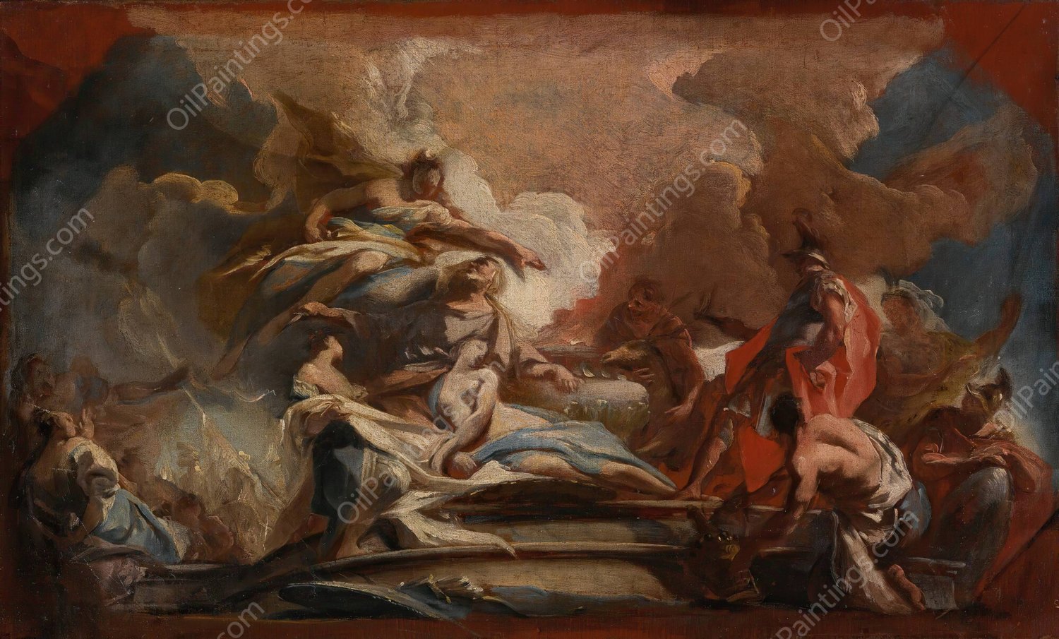 The Sacrifice Of Iphigenia by Carlo Carlone - Hand-Painted Oil Painting Reproduction