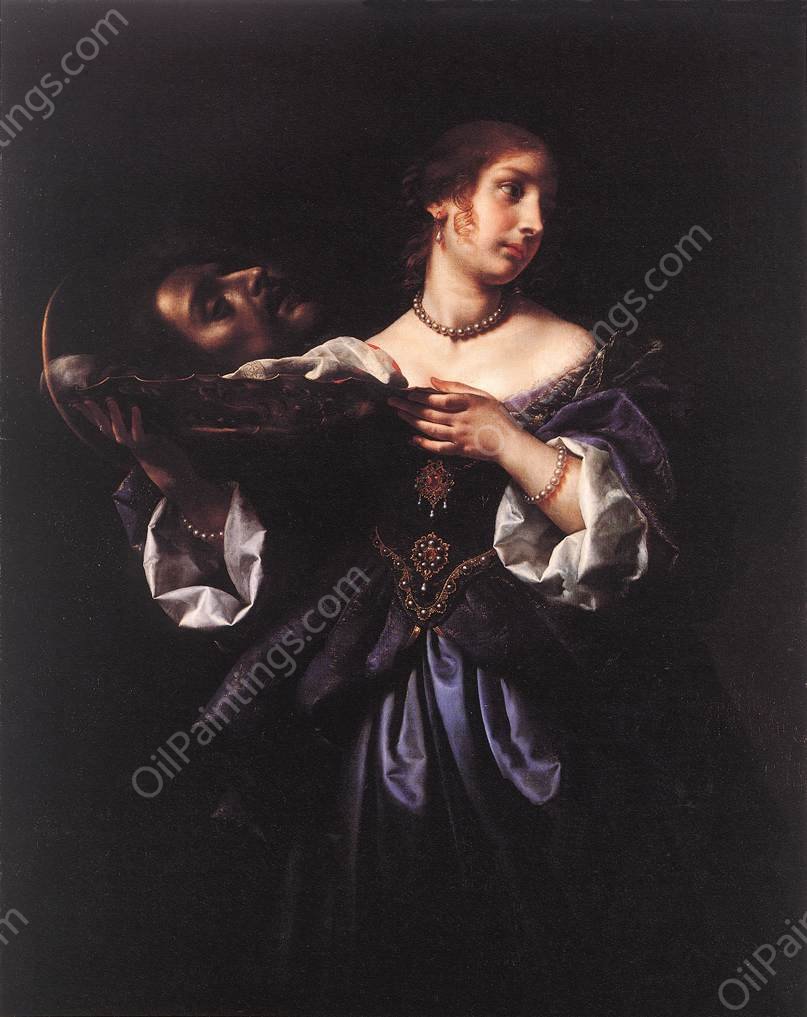 Salome with the Head of St John the Baptist by Carlo Dolci - Hand-Painted Oil Painting Reproduction