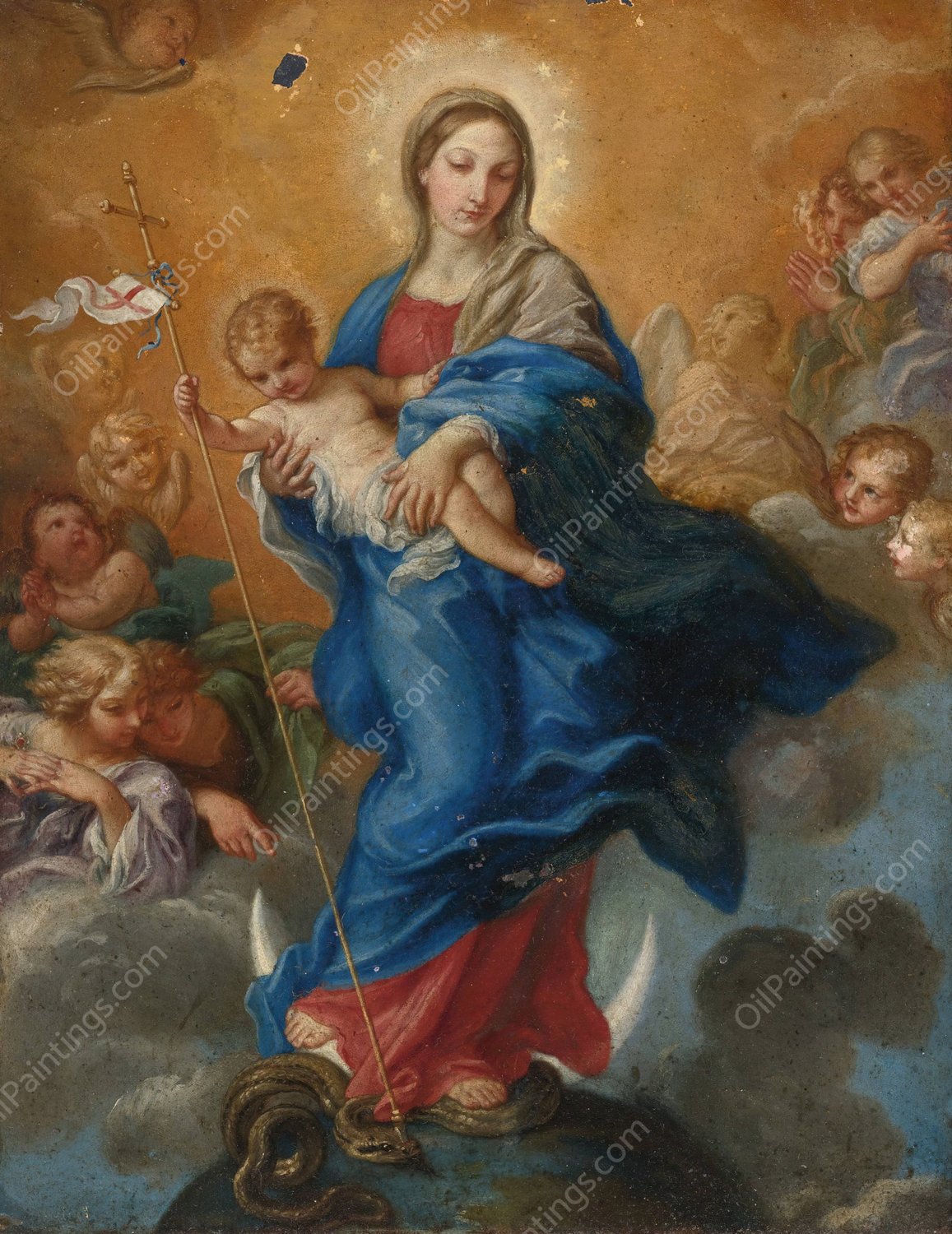 Virgin Of The Immaculate Conception by Carlo Maratti - Hand-Painted Oil Painting Reproduction
