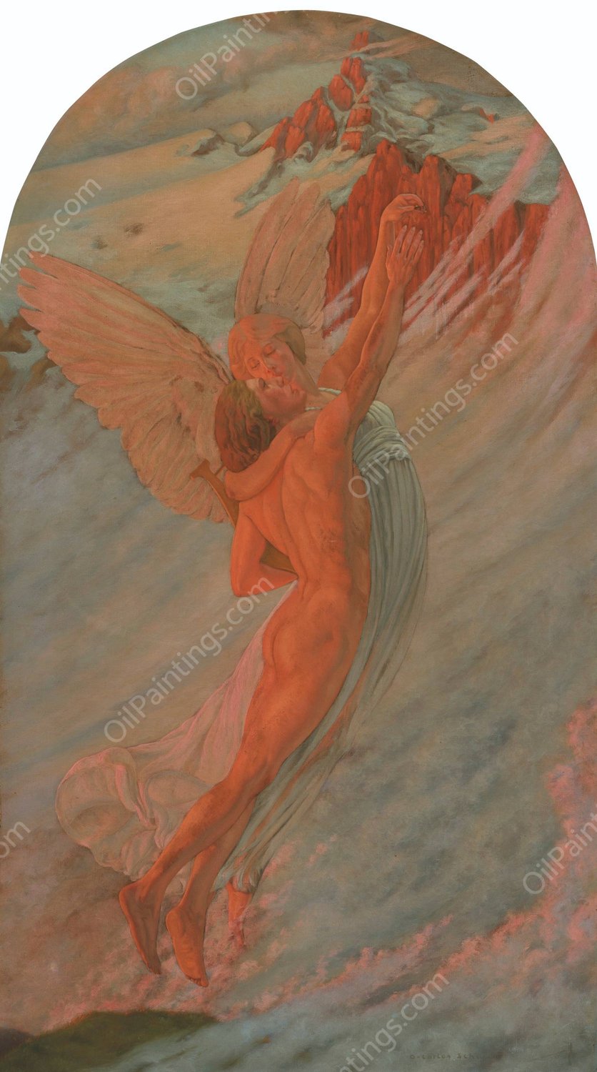 L'Ideal  by Carlos Schwabe - Hand-Painted Oil Painting Reproduction