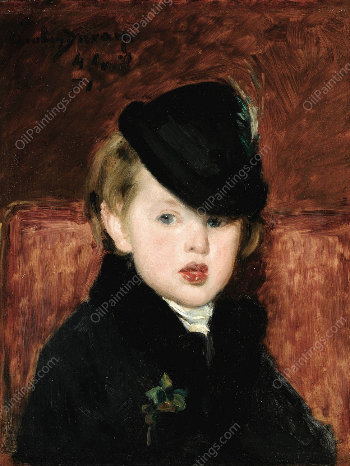 Portrait De Louis Ghemar L'aine  by Carolus-Duran - Hand-Painted Oil Painting Reproduction