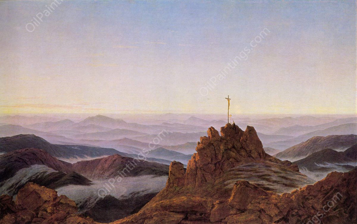 Morning in the Riesengebirge by Caspar David Friedrich - Hand-Painted Oil Painting Reproduction