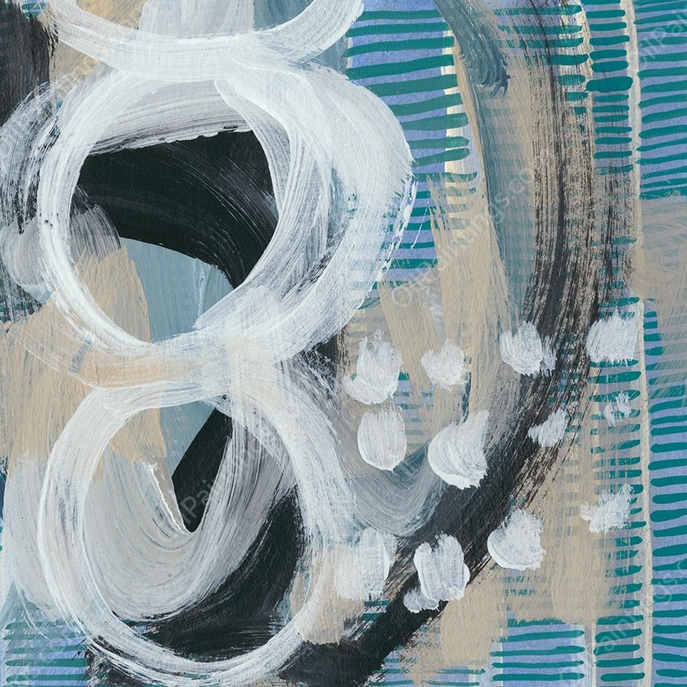 Dwellings IX by Chariklia Zarris - Hand-Painted Oil Painting Reproduction