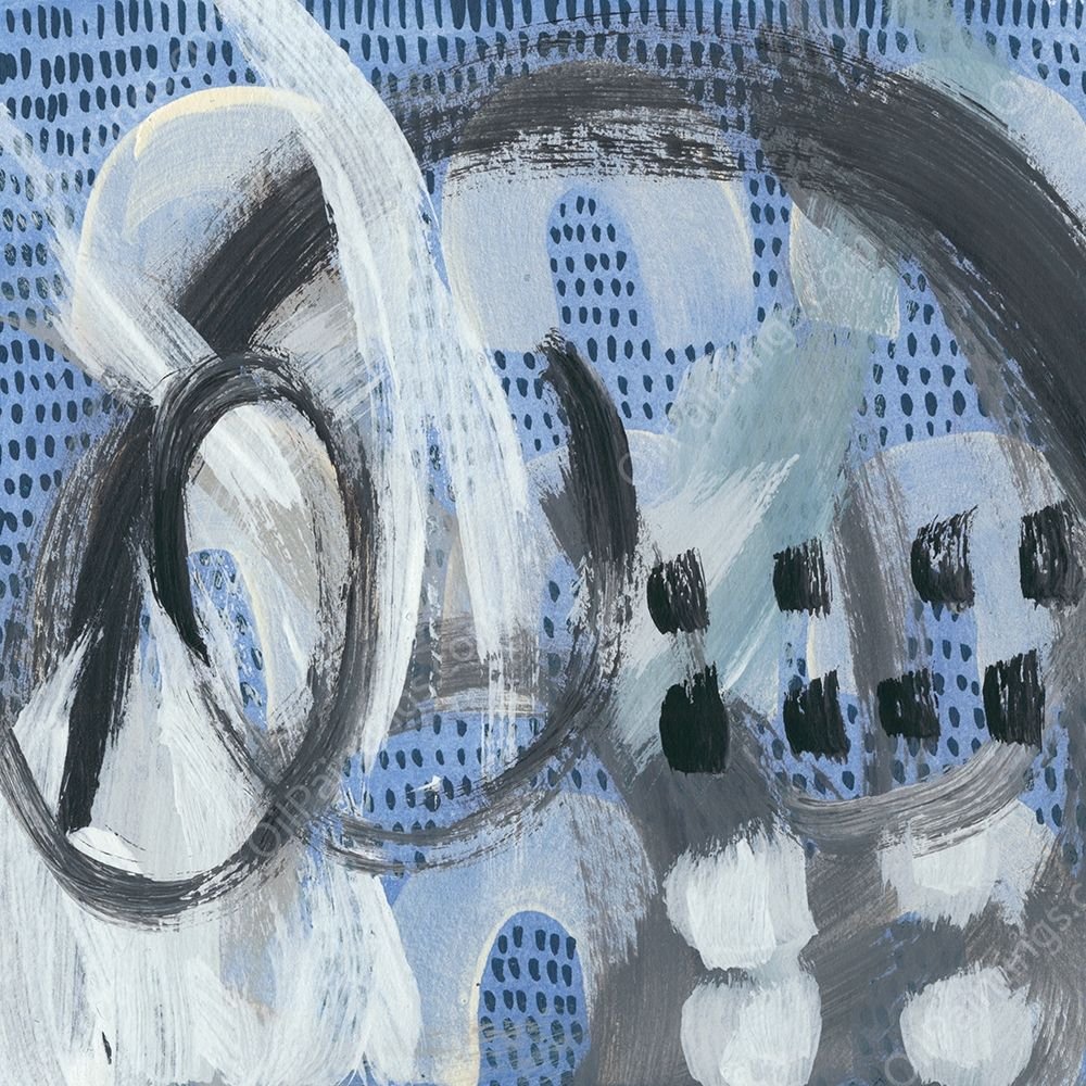 Dwellings V by Chariklia Zarris - Hand-Painted Oil Painting Reproduction