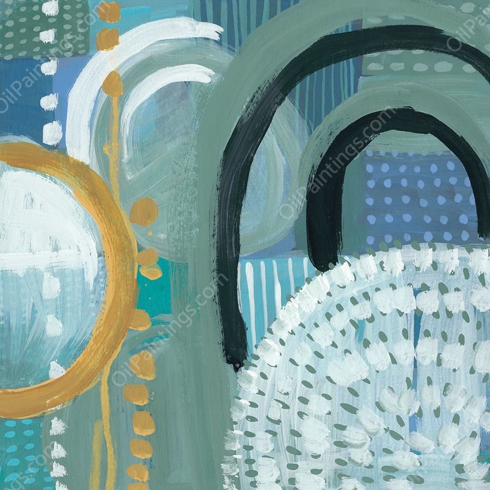 Ocean Garden I by Chariklia Zarris - Hand-Painted Oil Painting Reproduction