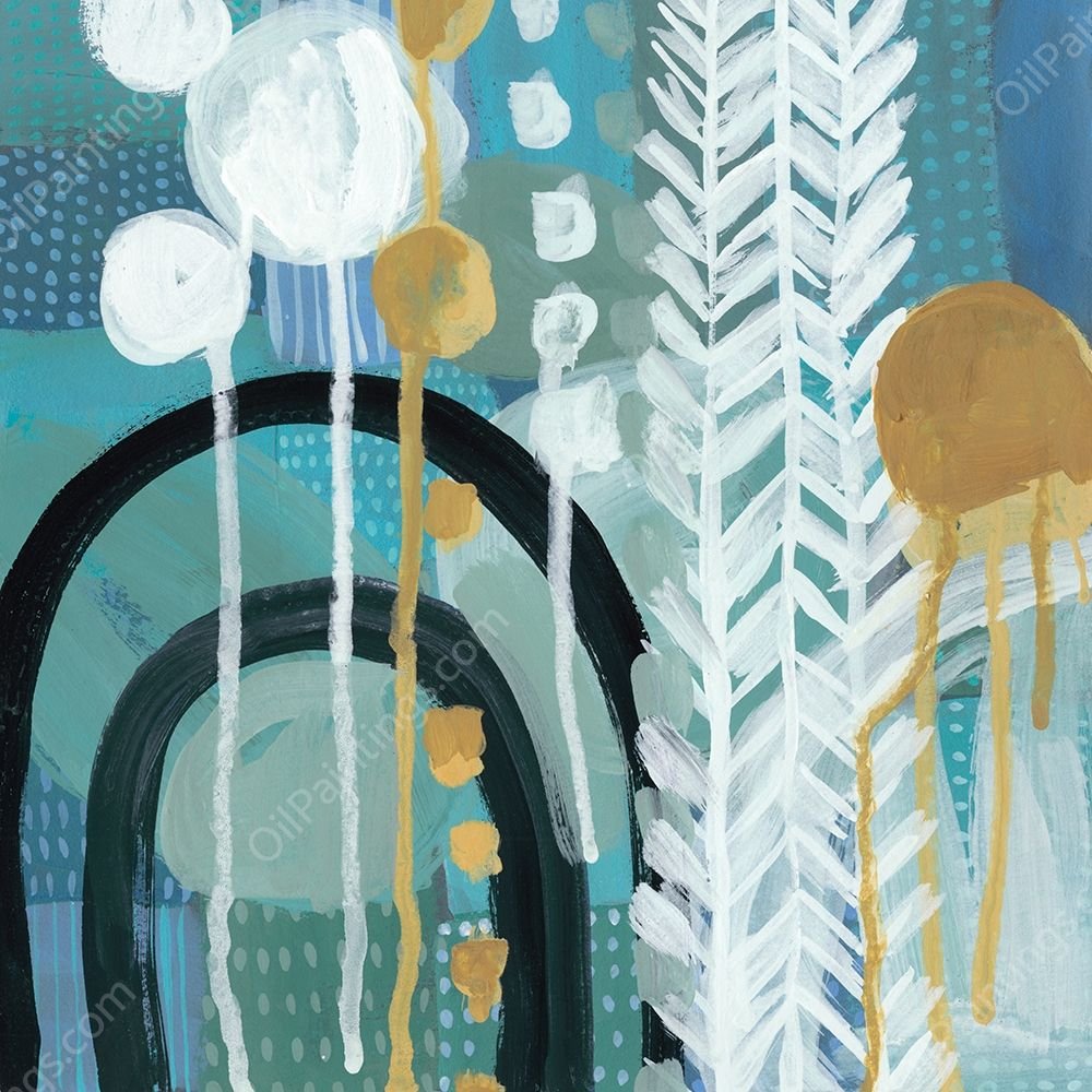 Ocean Garden II by Chariklia Zarris - Hand-Painted Oil Painting Reproduction