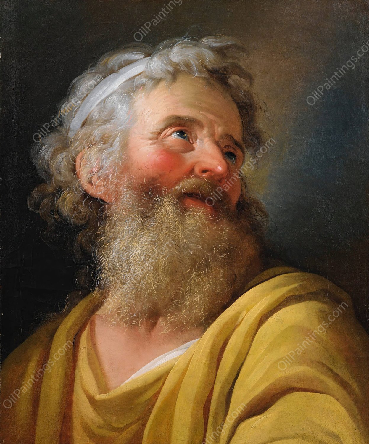 Portrait of an actor by Charles-Antoine Coypel - Hand-Painted Oil Painting Reproduction