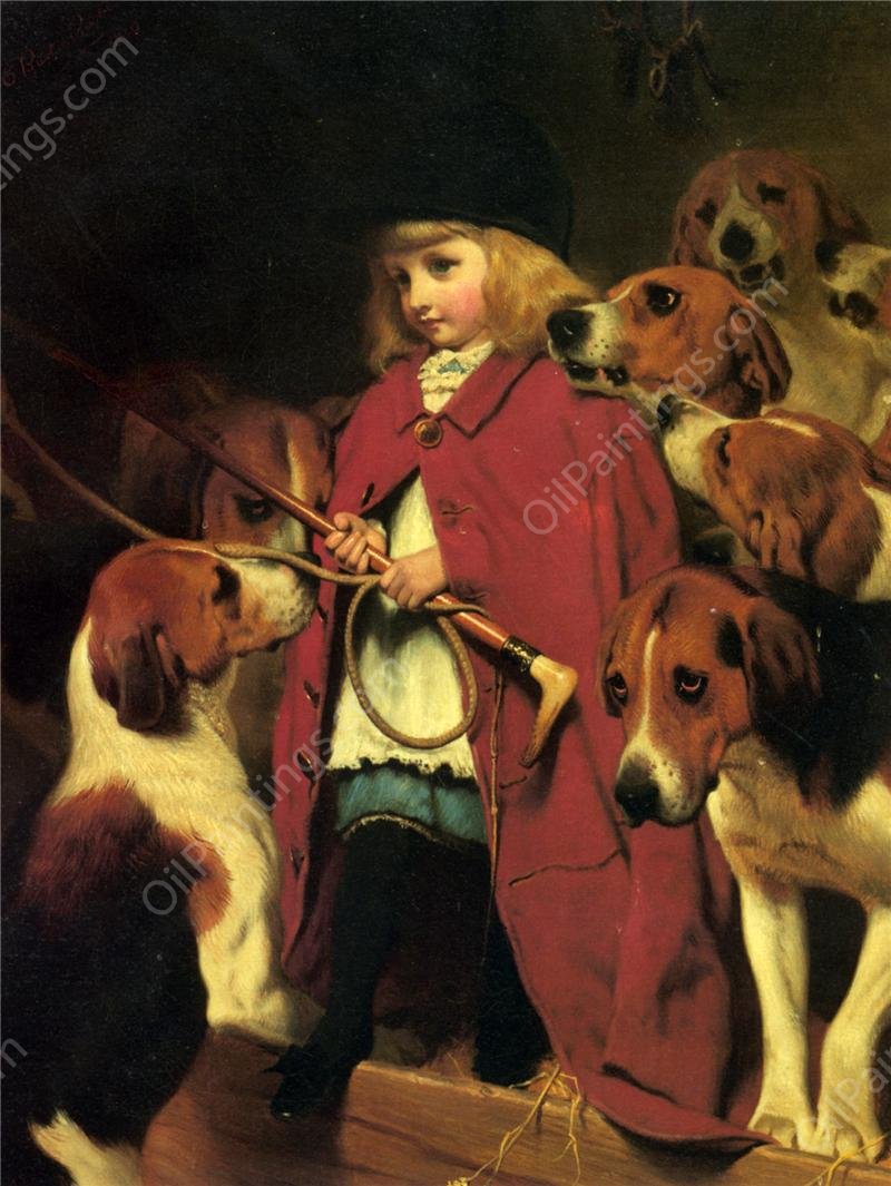 The New Whip by Charles Burton Barber - Hand-Painted Oil Painting Reproduction