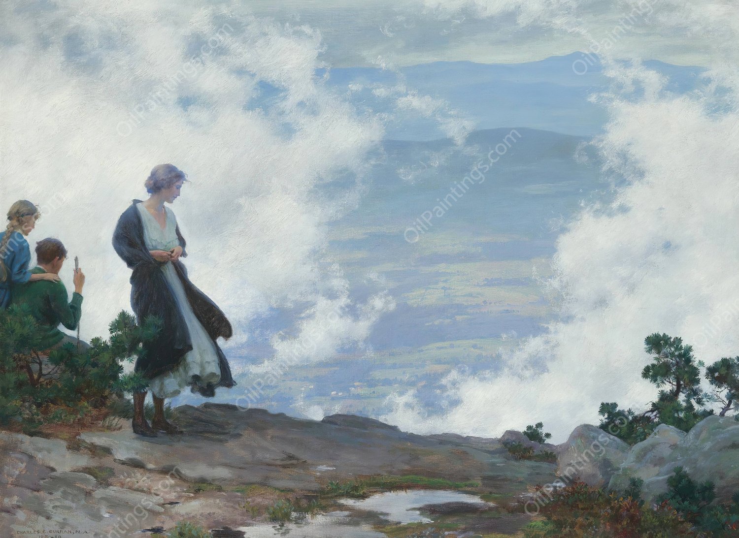 After the Storm by Charles Courtney Curran - Hand-Painted Oil Painting Reproduction
