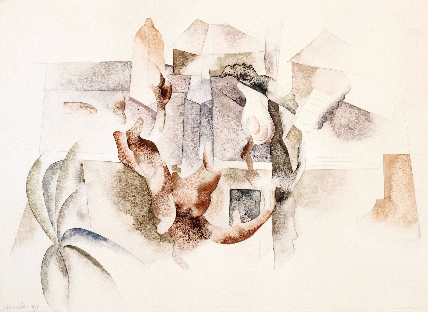 Bermuda Landscape No. 2  by Charles Demuth - Hand-Painted Oil Painting Reproduction