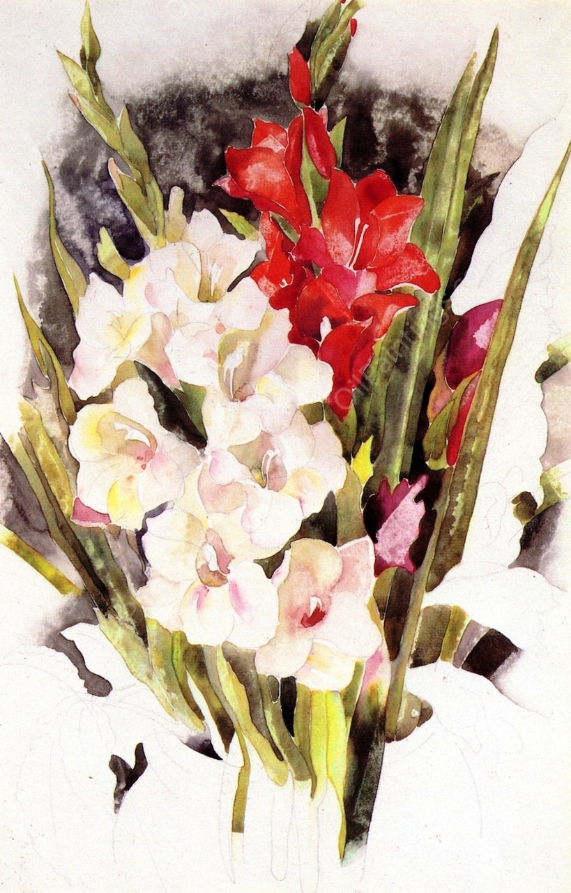 Gladiolus by Charles Demuth - Hand-Painted Oil Painting Reproduction