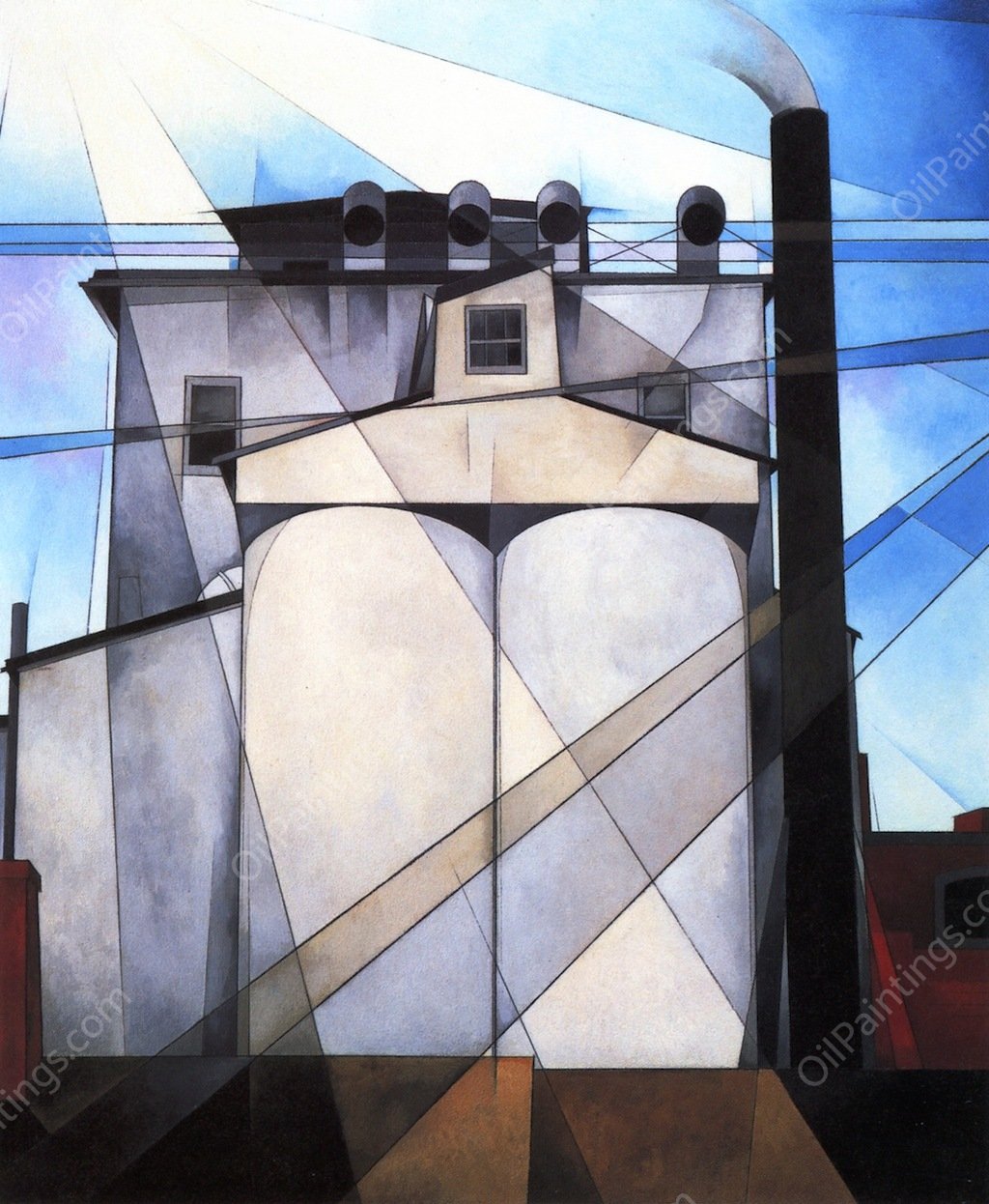 My Egypt by Charles Demuth - Hand-Painted Oil Painting Reproduction