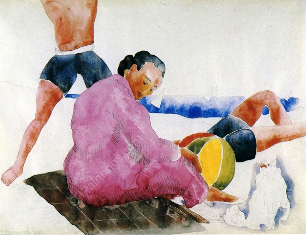 On 'That' Street by Charles Demuth - Hand-Painted Oil Painting Reproduction