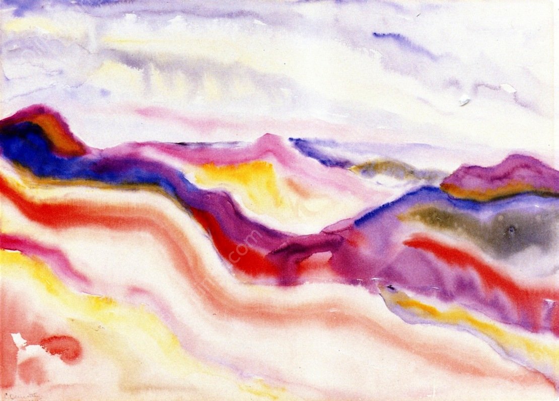 Provincetown Dunes by Charles Demuth - Hand-Painted Oil Painting Reproduction