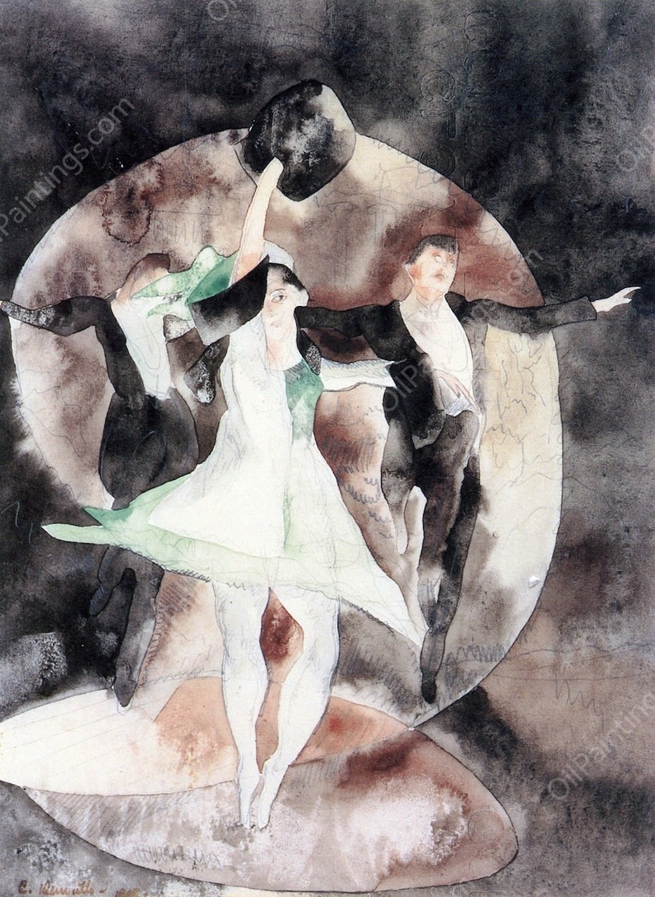 The Green Dancer by Charles Demuth - Hand-Painted Oil Painting Reproduction