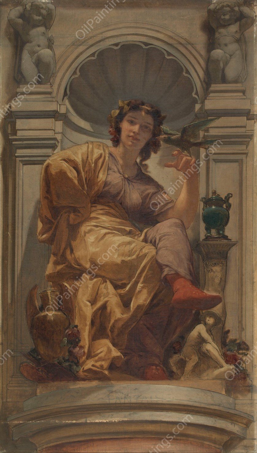 La fantaisie  by Charles Louis Muller - Hand-Painted Oil Painting Reproduction