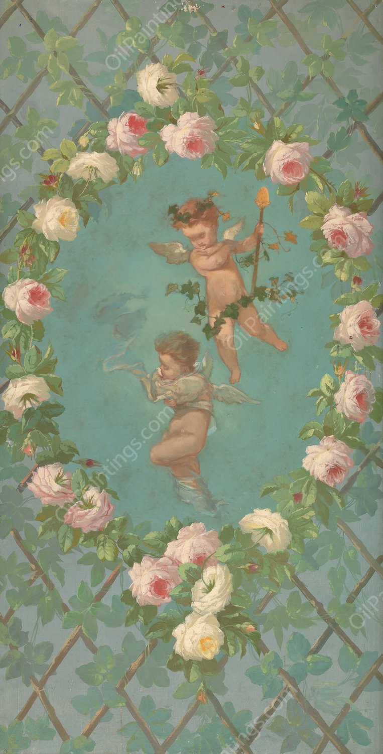 Au dessus de la porte II  by Charles Rochussen - Hand-Painted Oil Painting Reproduction