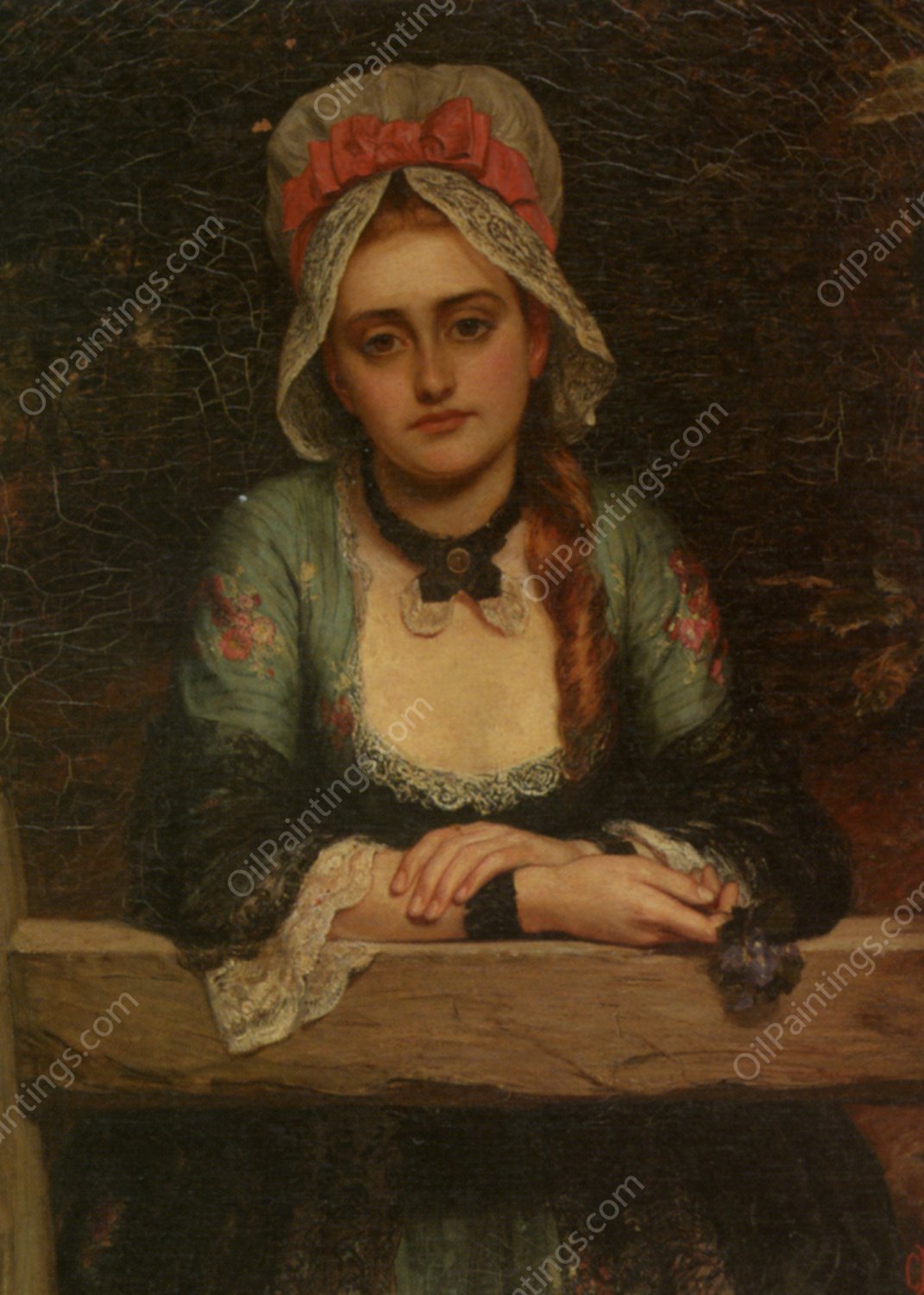 He Loves Me He Loves Me Not by Charles Sillem Lidderdale - Hand-Painted Oil Painting Reproduction