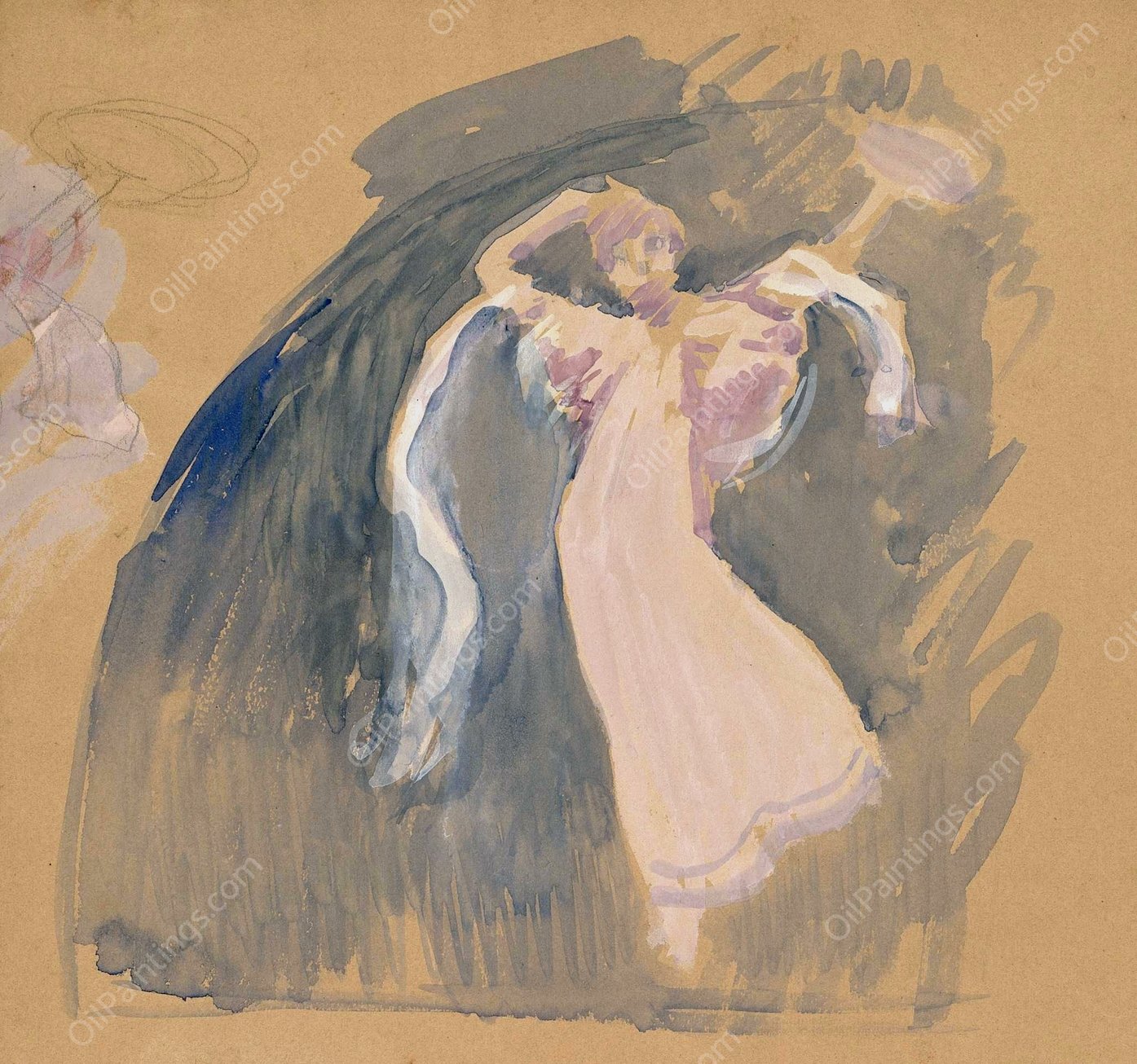 Figure Studies  by Charles Sprague Pearce - Hand-Painted Oil Painting Reproduction