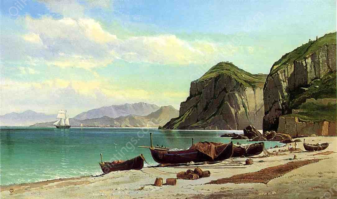 Marina Grande - Capri by Charles Temple Dix - Hand-Painted Oil Painting Reproduction