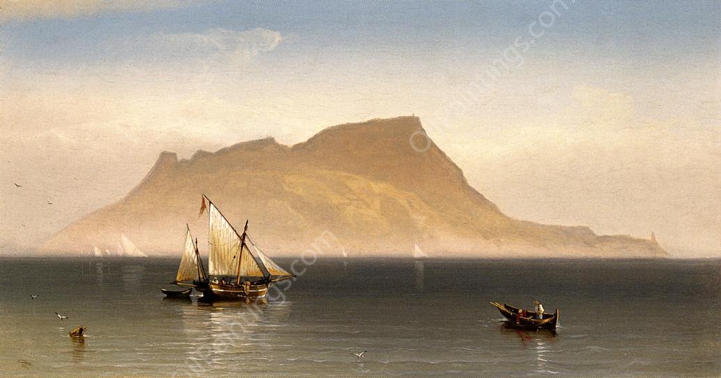 Morning at Gibralter by Charles Temple Dix - Hand-Painted Oil Painting Reproduction