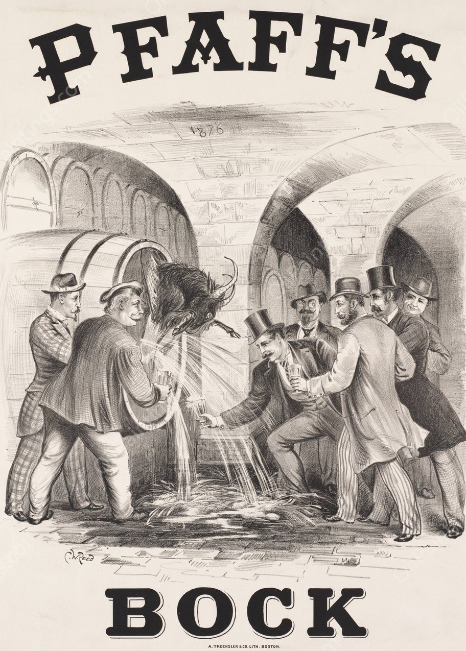 Pfaff's Bock  by Charles Wellington Reed - Hand-Painted Oil Painting Reproduction