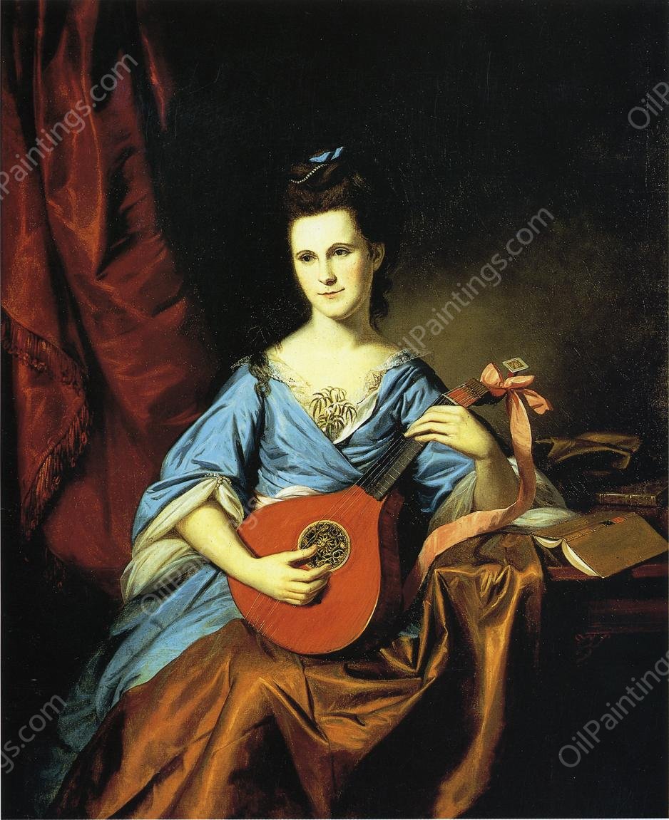 Julia Stockton Mrs. Benjamin Rush by Charles Willson Peale - Hand-Painted Oil Painting Reproduction