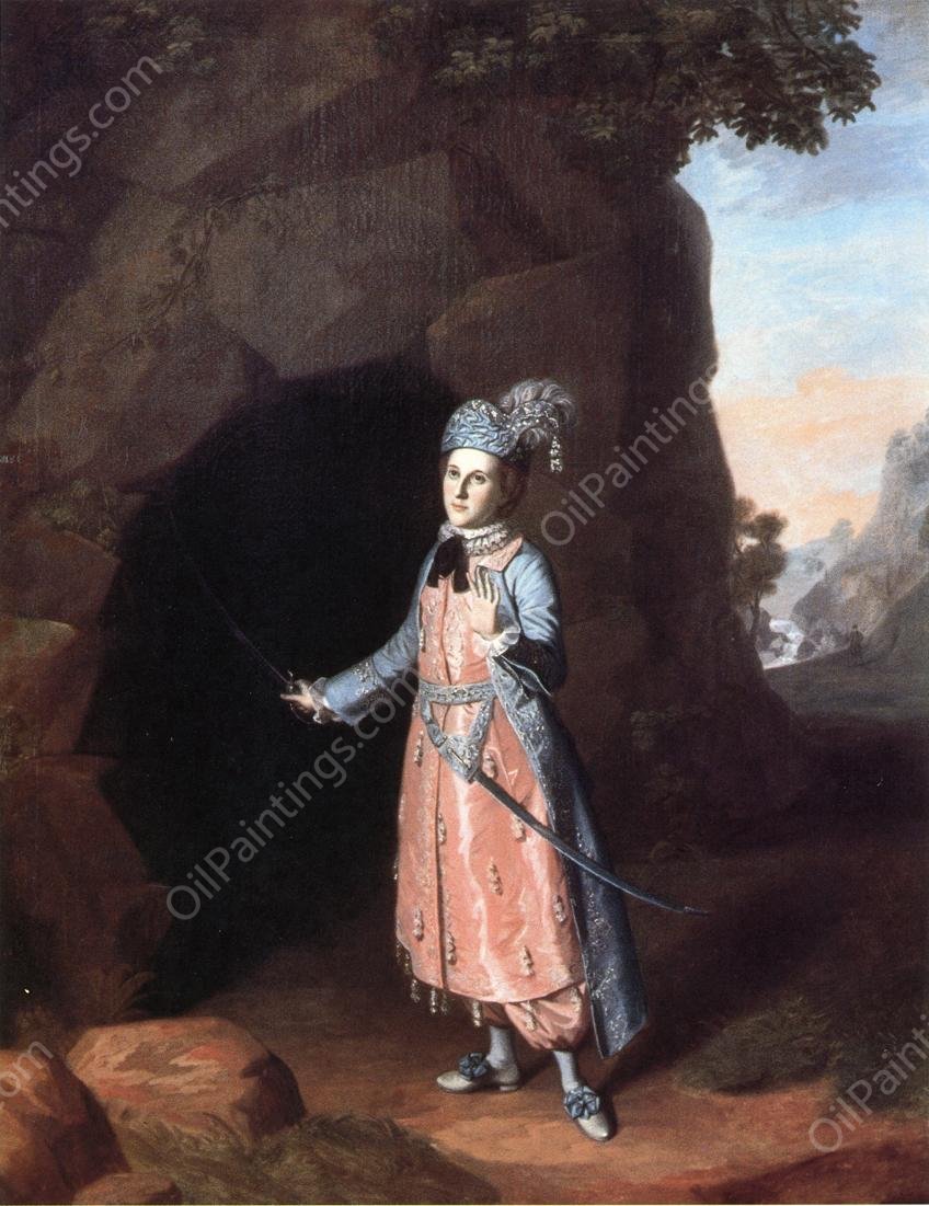 Nancy Hallam as Fidele in Shakespeare's Cymbeline by Charles Willson Peale - Hand-Painted Oil Painting Reproduction