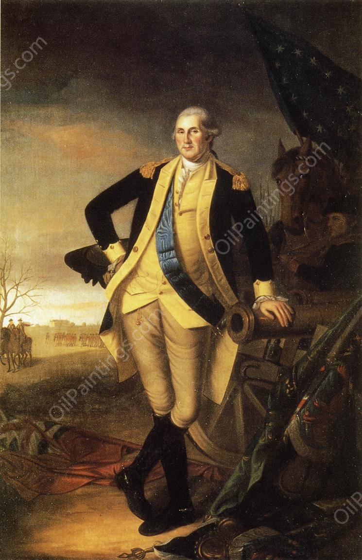 Washington After the Battle of Princeton, New Jersey by Charles Willson Peale - Hand-Painted Oil Painting Reproduction