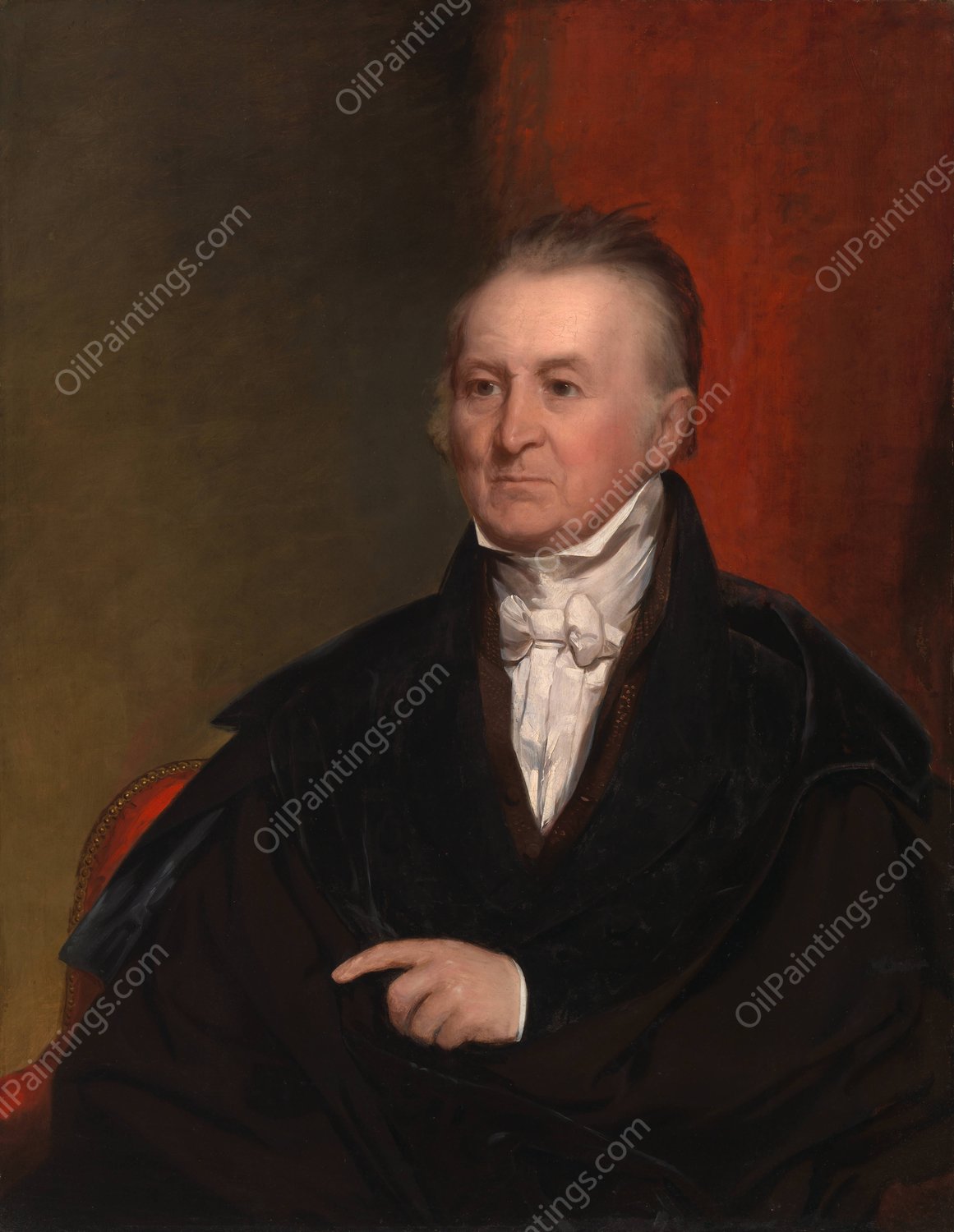 Harrison Gray Otis  by Chester Harding - Hand-Painted Oil Painting Reproduction