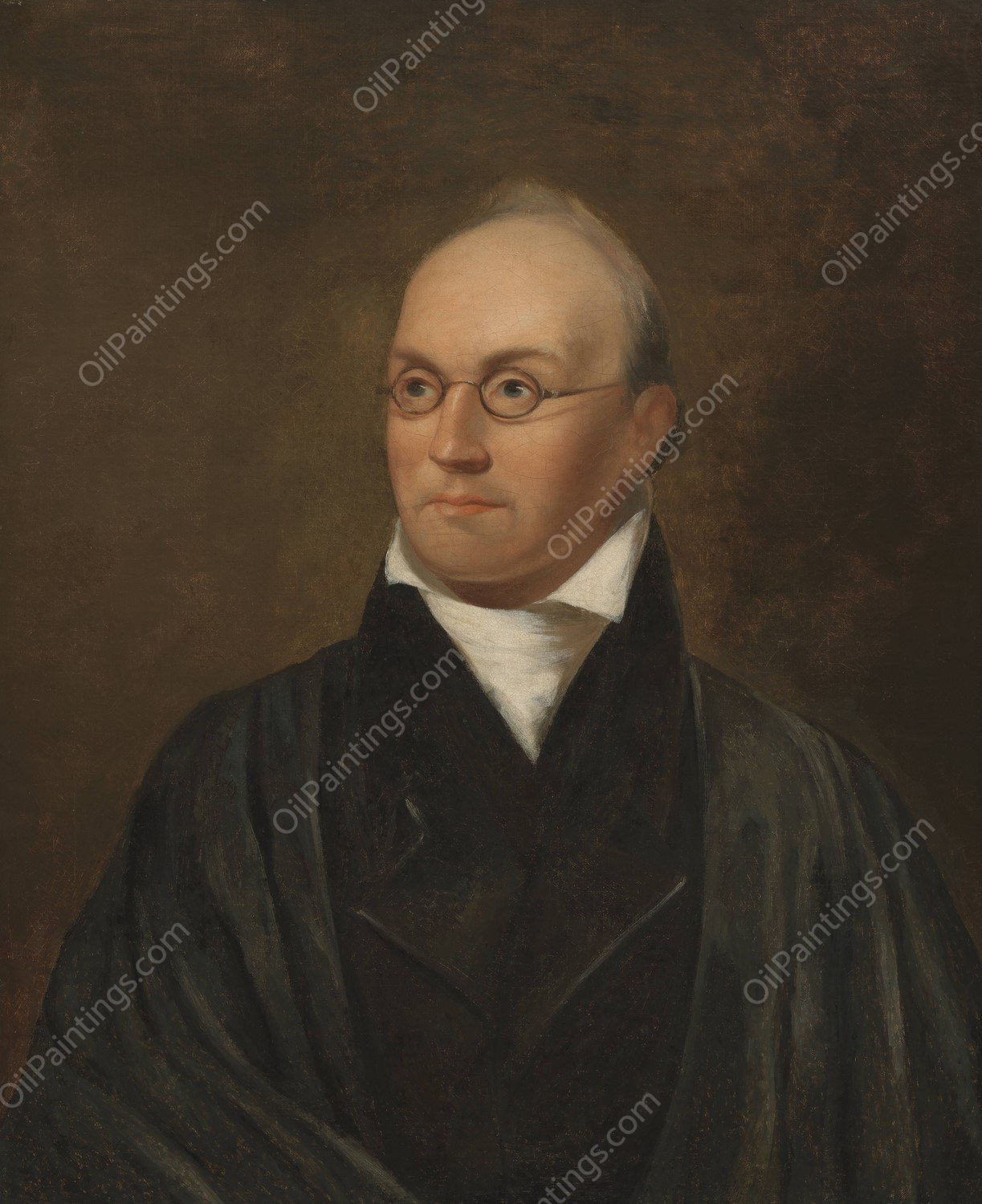 Joseph Story  by Chester Harding - Hand-Painted Oil Painting Reproduction