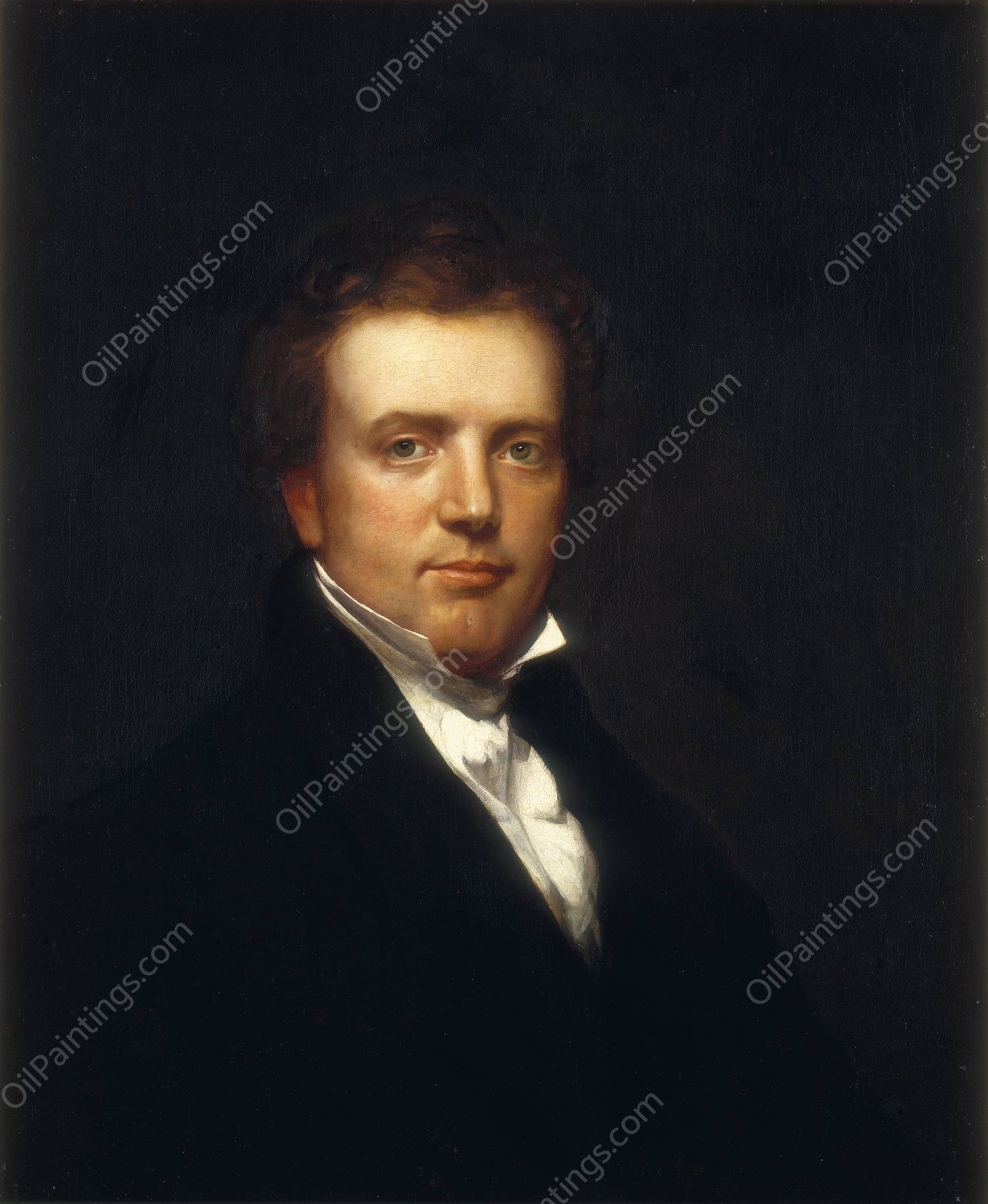 Self-Portrait  by Chester Harding - Hand-Painted Oil Painting Reproduction