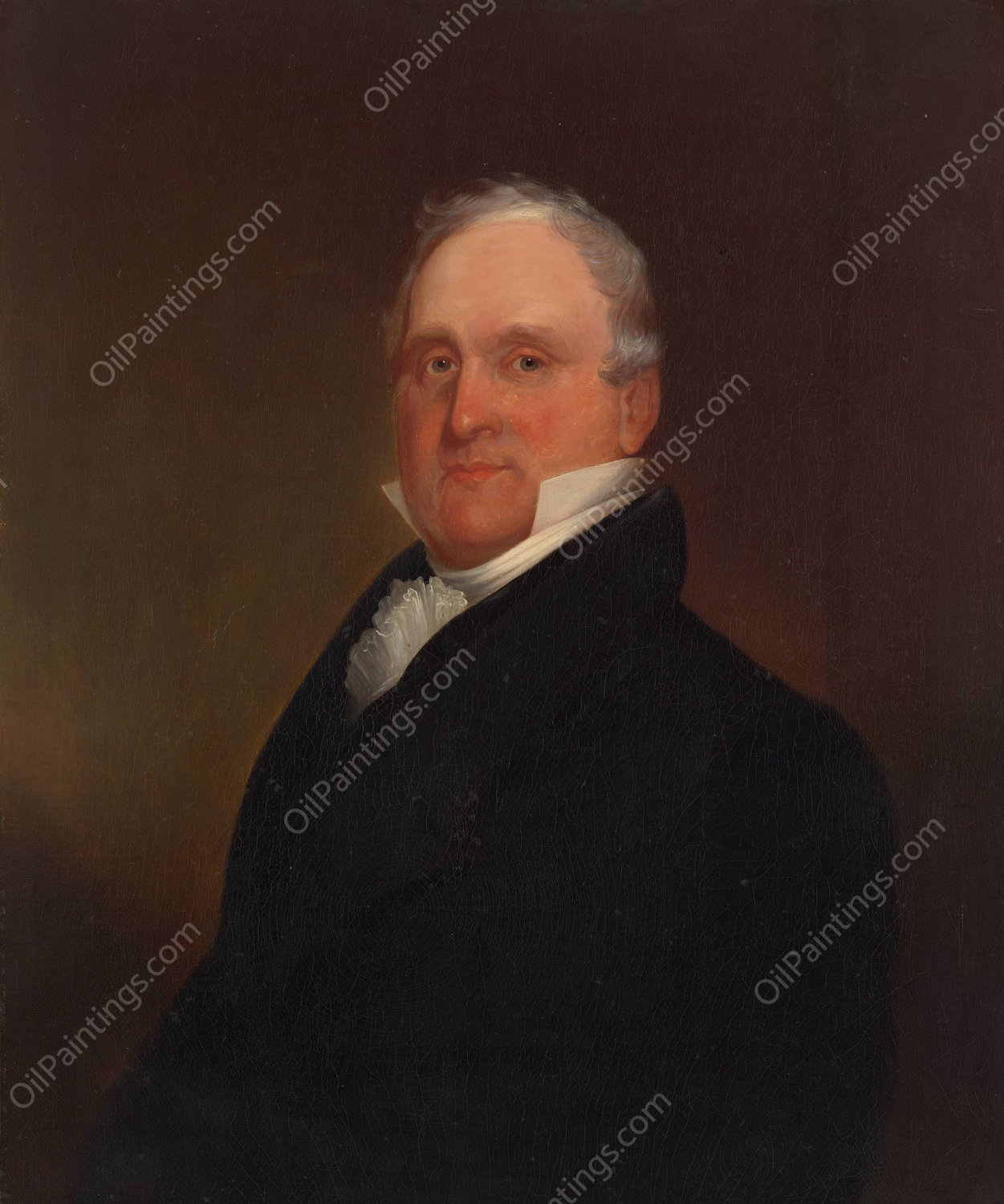 The Honorable James Lanman by Chester Harding - Hand-Painted Oil Painting Reproduction