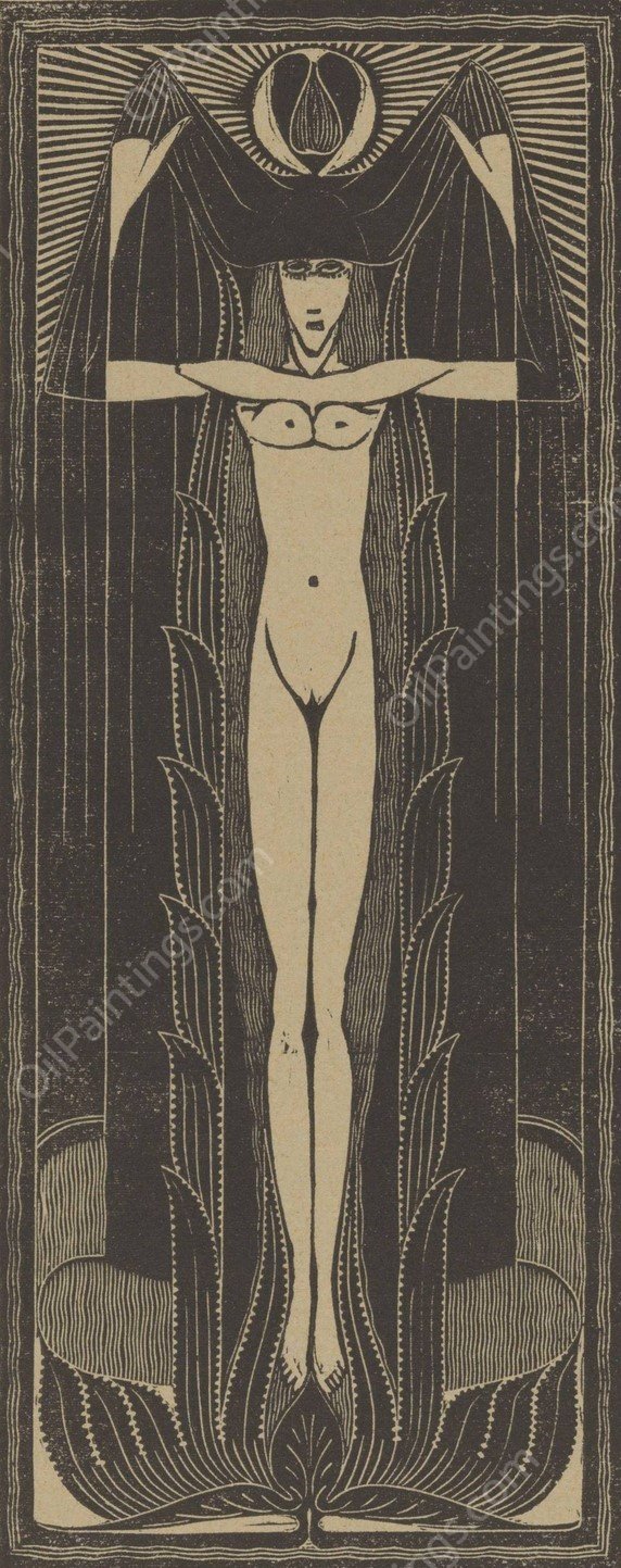 Vrouwenfiguur  by Chris Lebeau - Hand-Painted Oil Painting Reproduction