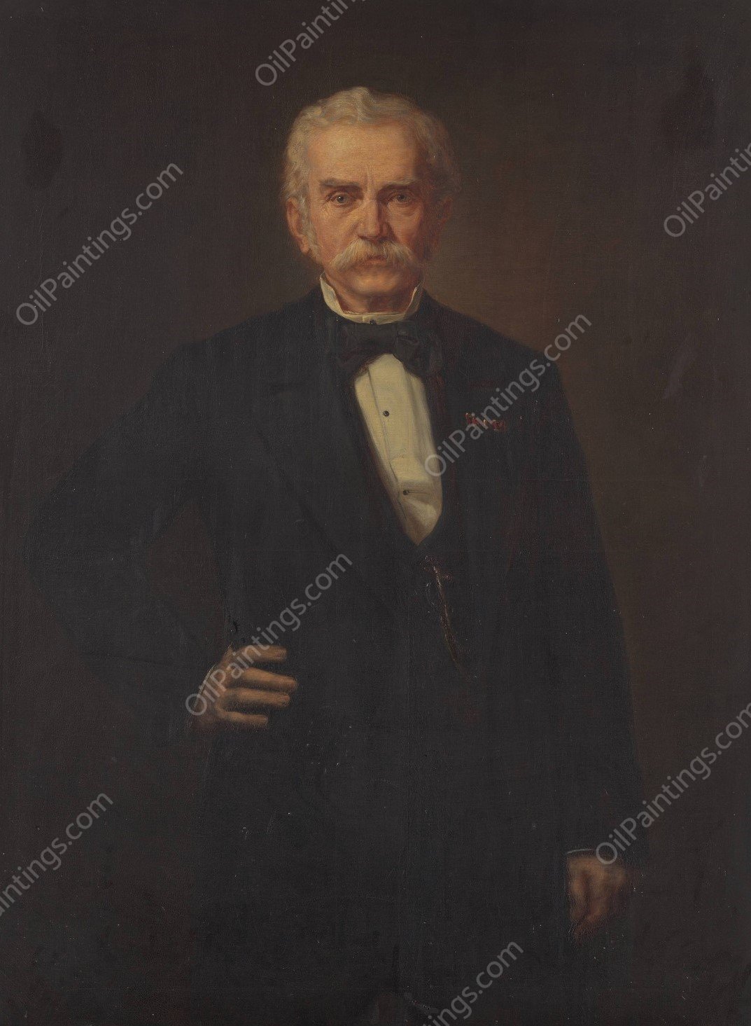 Dr. Moritz von Kaiserfeld  by Christian Griepenkerl - Hand-Painted Oil Painting Reproduction