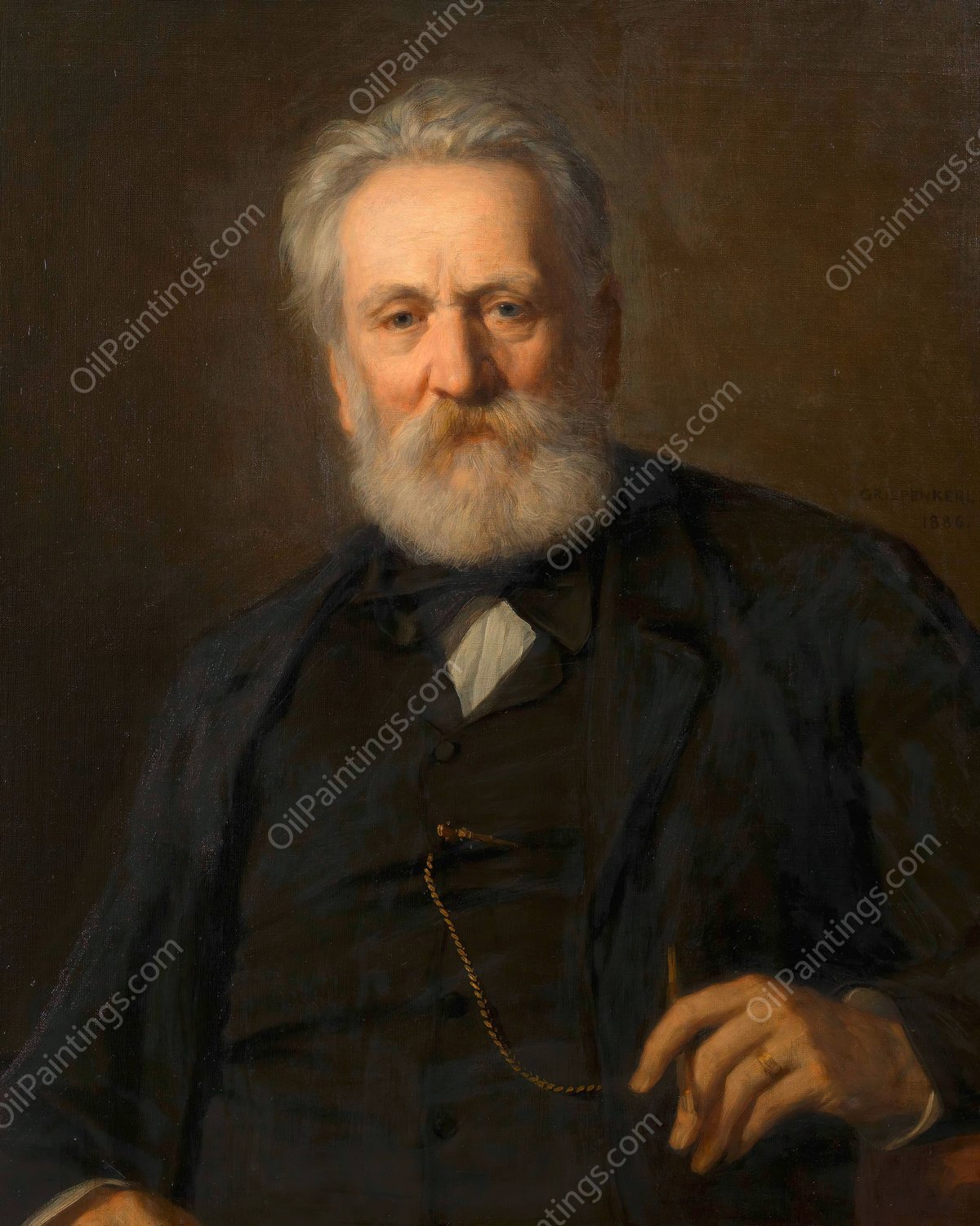 Rudolf Alt, Maler  by Christian Griepenkerl - Hand-Painted Oil Painting Reproduction