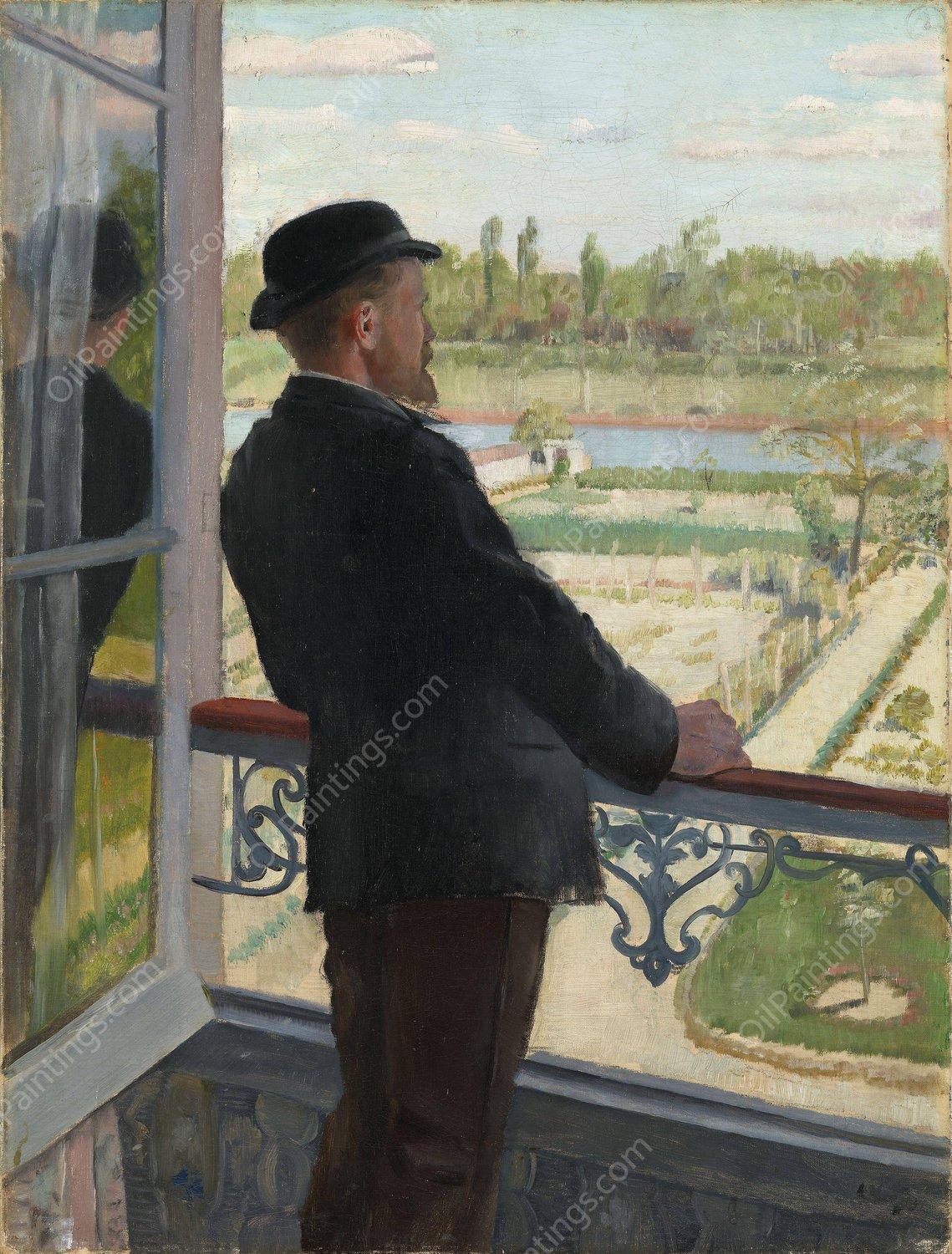 Portrait of the Swedish Painter Karl NordstrOm  by Christian Krohg - Hand-Painted Oil Painting Reproduction