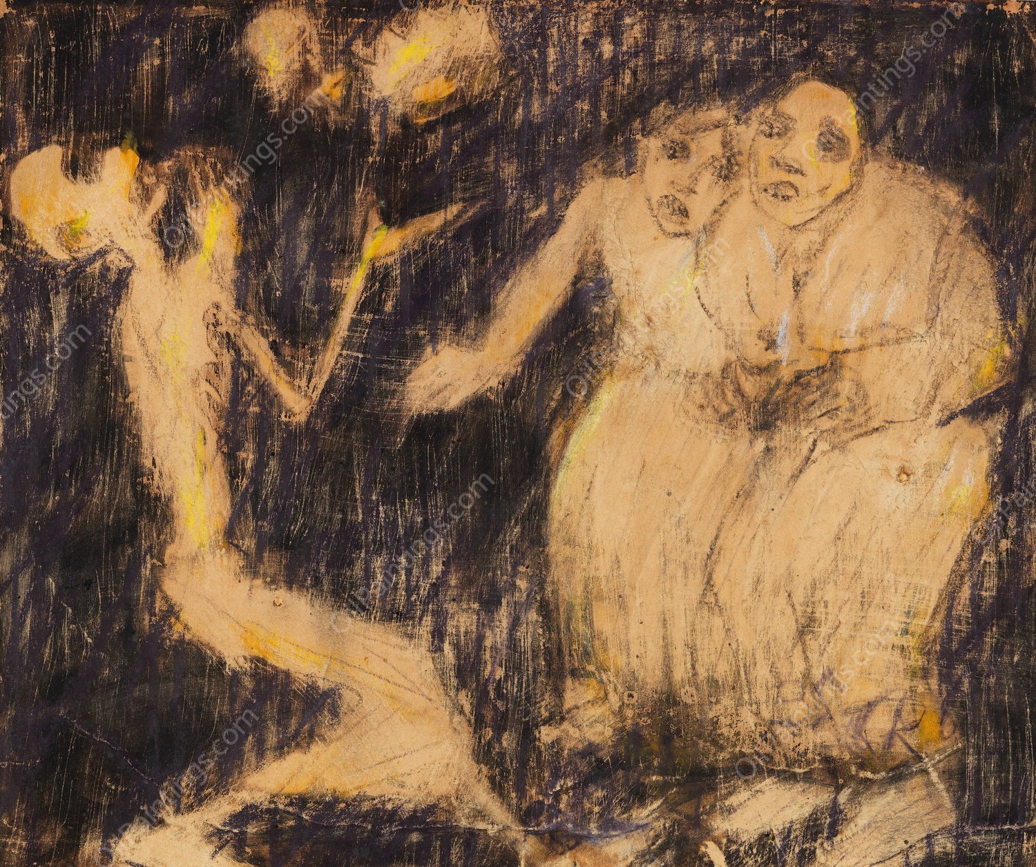 Tod als Jongleur  by Christian Rohlfs - Hand-Painted Oil Painting Reproduction