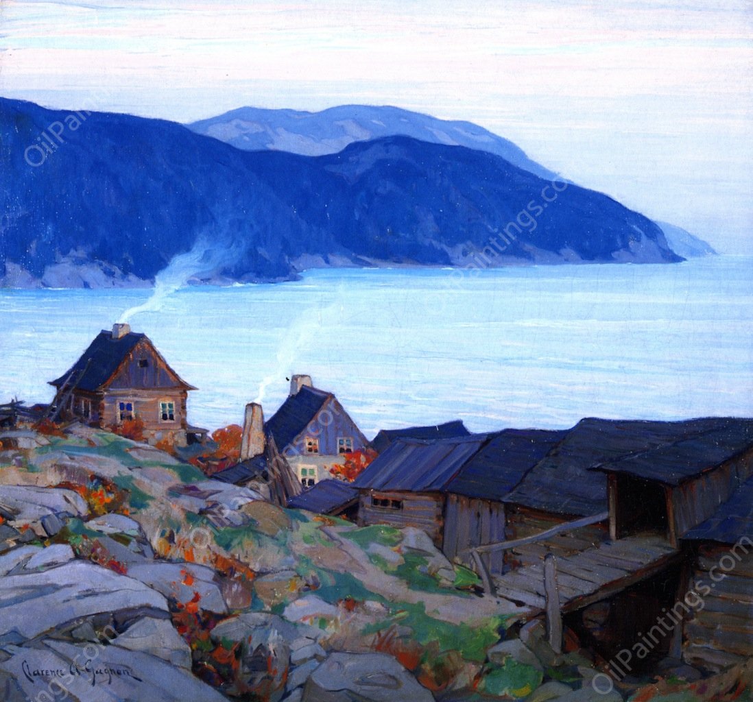 Evening on the North Shore by Clarence Gagnon - Hand-Painted Oil Painting Reproduction