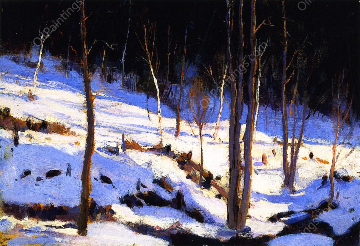 In the Clearing, Charlevoix by Clarence Gagnon - Hand-Painted Oil Painting Reproduction