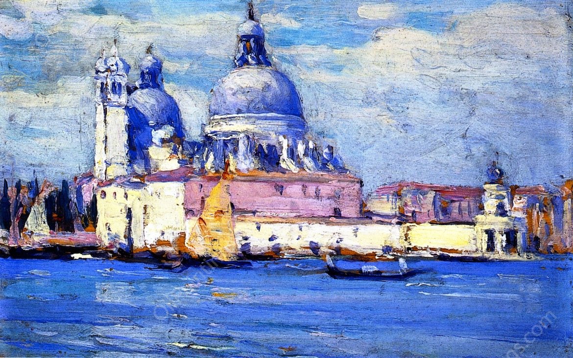 La Salute, Venice by Clarence Gagnon - Hand-Painted Oil Painting Reproduction