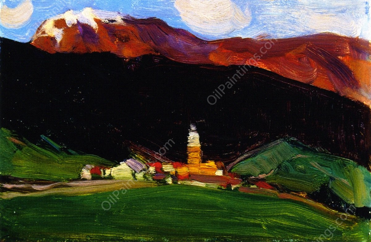 Tinzen (Oberhalbstein), Switzerland by Clarence Gagnon - Hand-Painted Oil Painting Reproduction