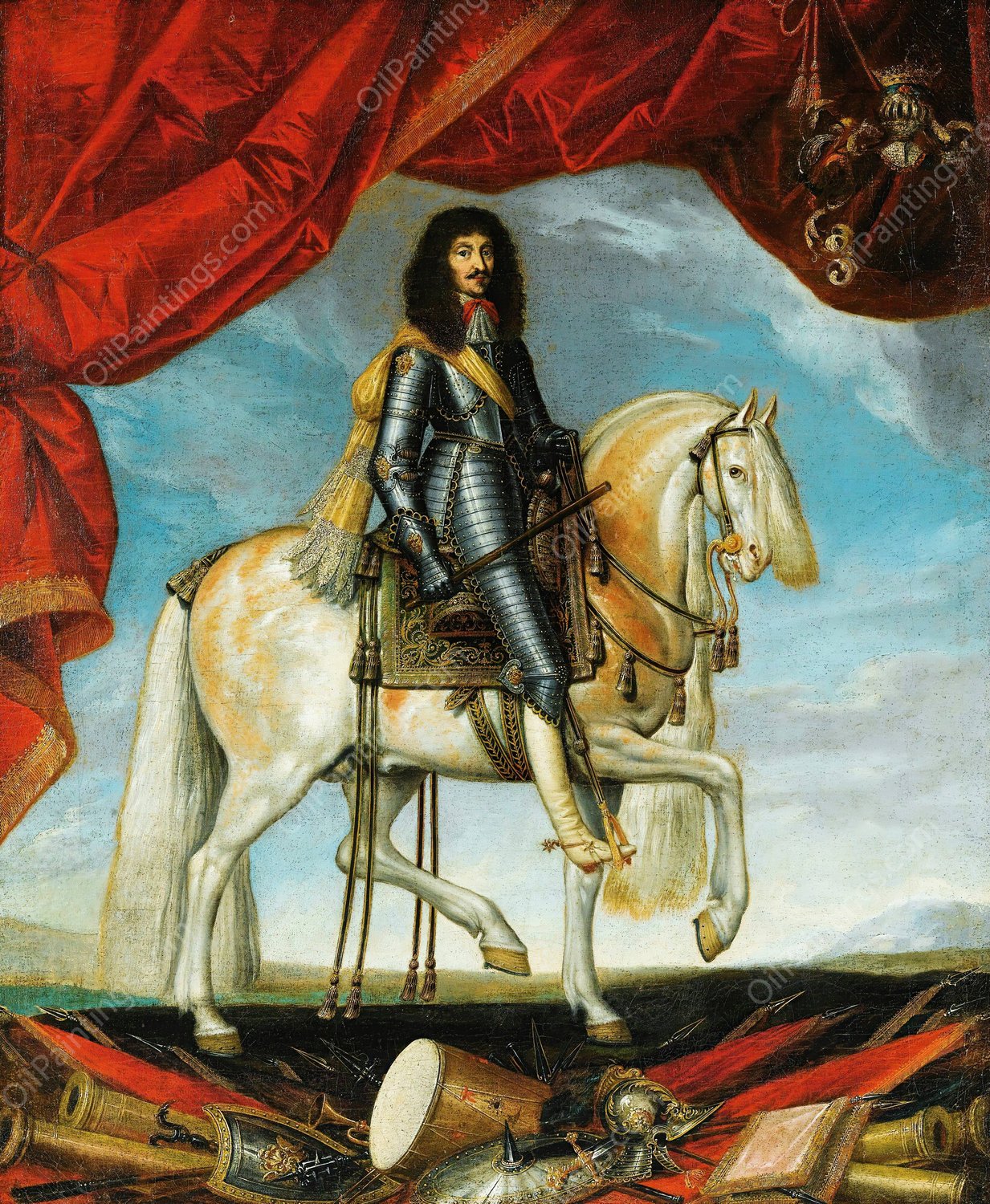 Portrait of the duke of lorraine by Claude Deruet - Hand-Painted Oil Painting Reproduction